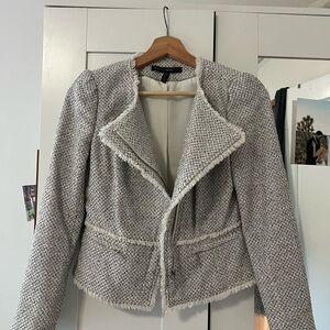 White House Black Market Textured Gray Blazer